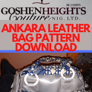 ANKARA LEATHER BLUE-GRAY BAG PATTERN PDF DOWNLOAD